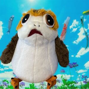 Disney Star Wars Porg Plush Toy adorable cuddly bird 9” tall